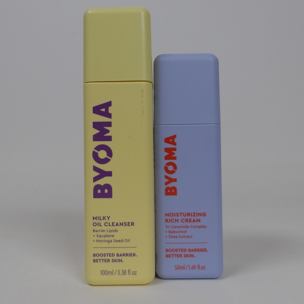 BYOMA Set Cleanser Milky Oil Moisturizing Rich Cream Ceramide Skincare New